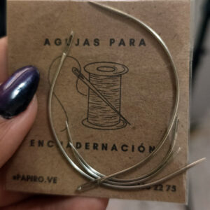 Set de 4 agujas curvas para encuadernación