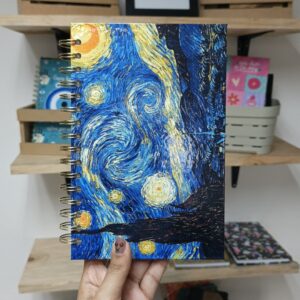 Libreta La Noche Estrellada Hojas Blancas