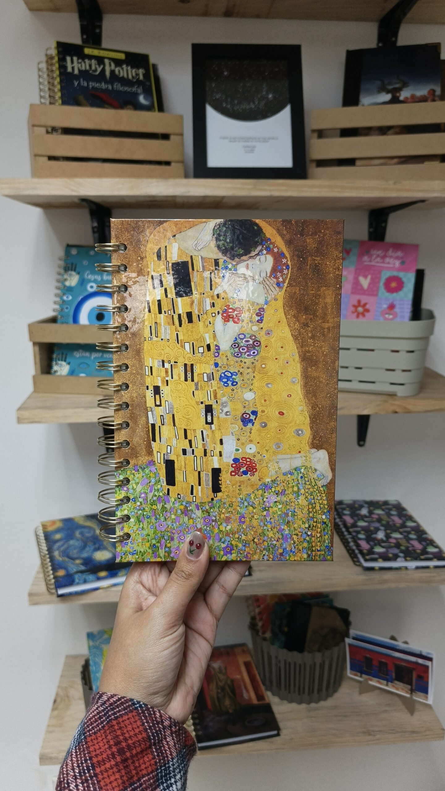 Libreta El Beso Hojas Blancas