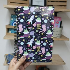 Libreta Gatos Hojas Blancas