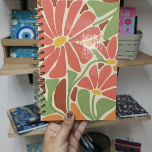 Libreta Flores Hojas Blancas