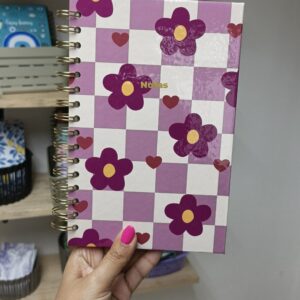 Libreta Flores Hojas Blancas