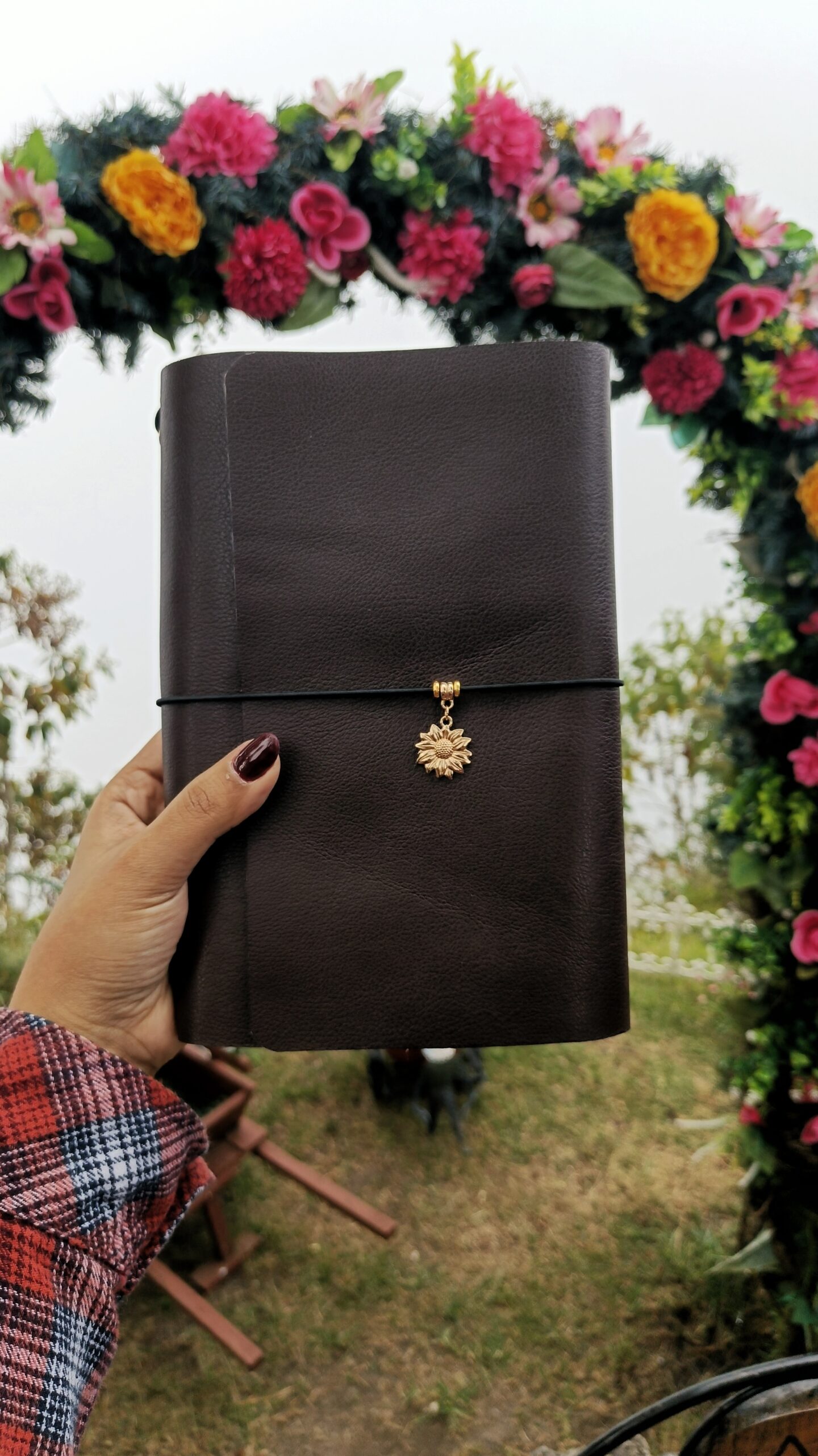 Journal de cuero genuino italiano